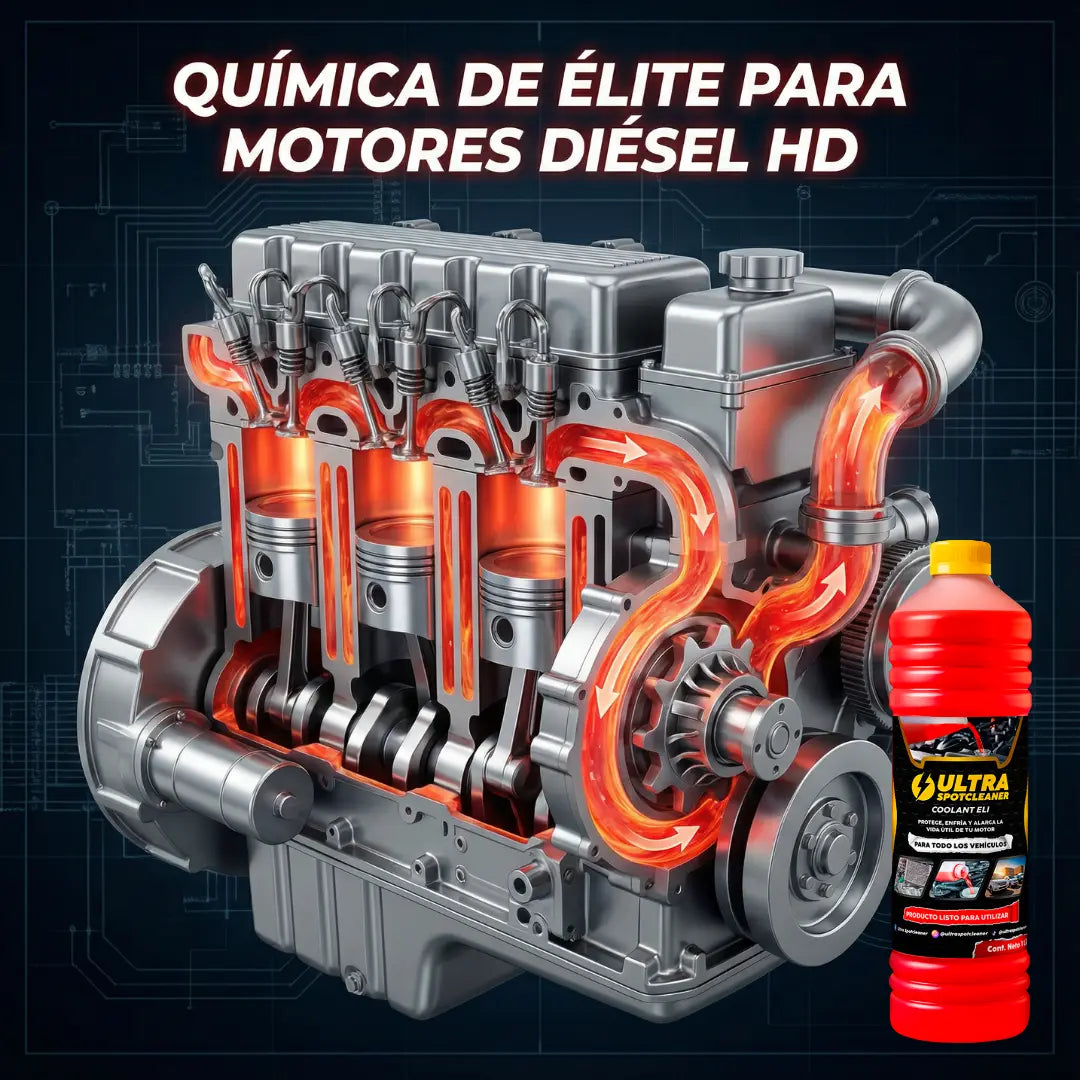 Refrigerante Eli Ultra SpotCleaner™ – Protección extrema para motores diésel que no pueden parar